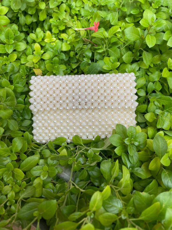 White Pearl Clutch