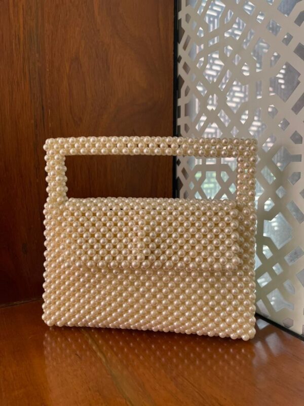 Radio Off White Pearl Handbag - Image 2