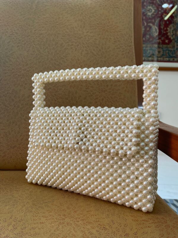 Radio Off White Pearl Handbag - Image 3