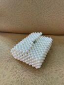 Mini White Pearl Clutch