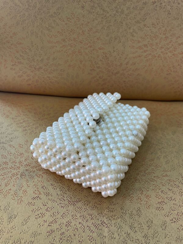 Mini White Pearl Clutch - Image 2